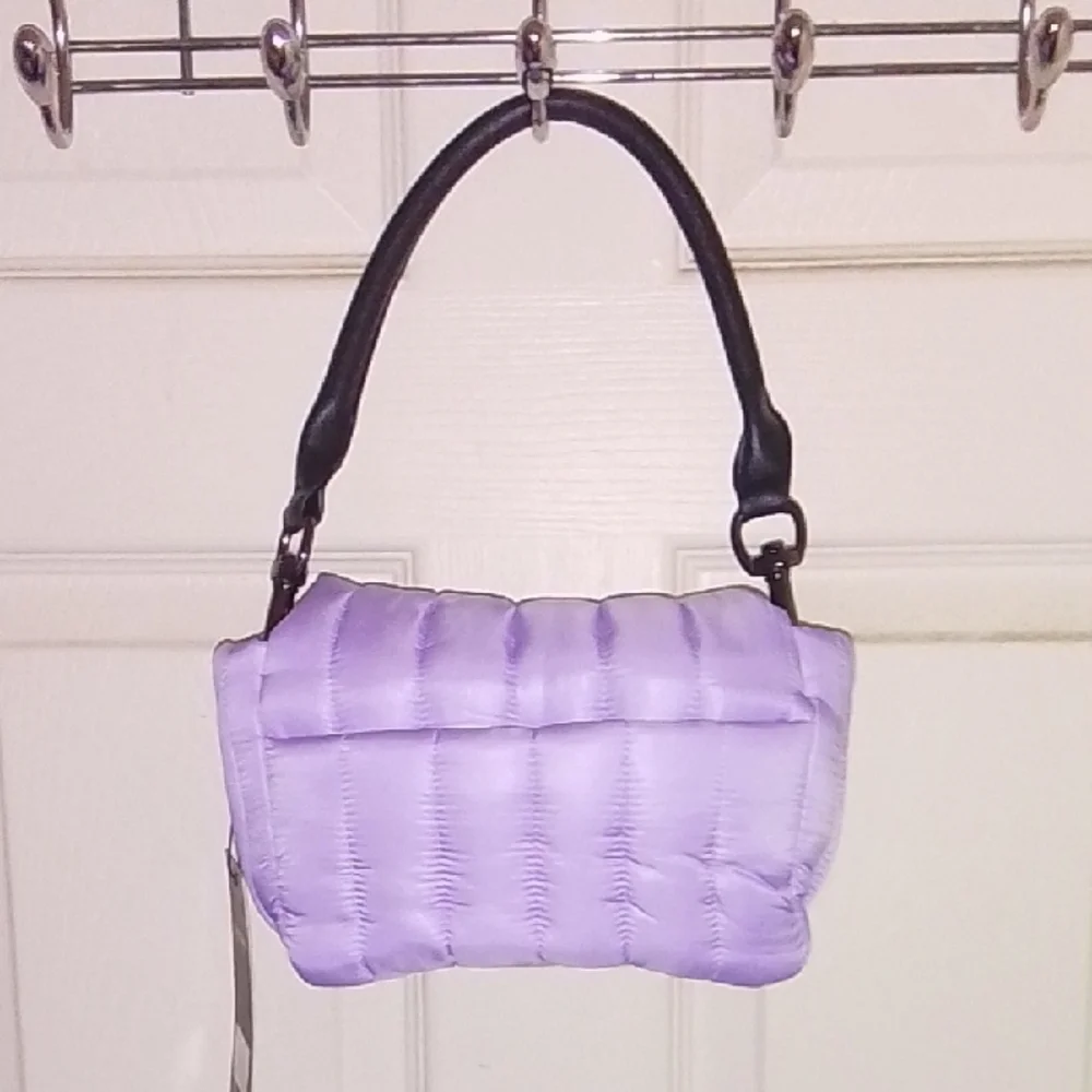 THINK ROYLN Purple and Black Quilted Shoulder Bag - Picture 2 of 9